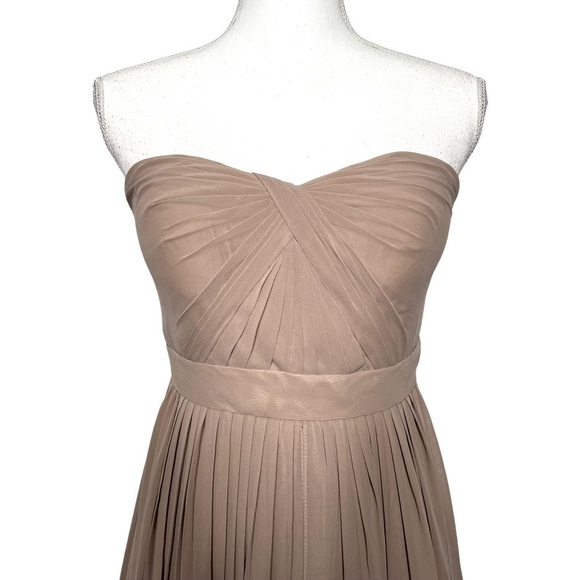 Jenny Yoo Mira Bridesmaid Dress Taupe Size 6 NEW - Picture 7 of 16